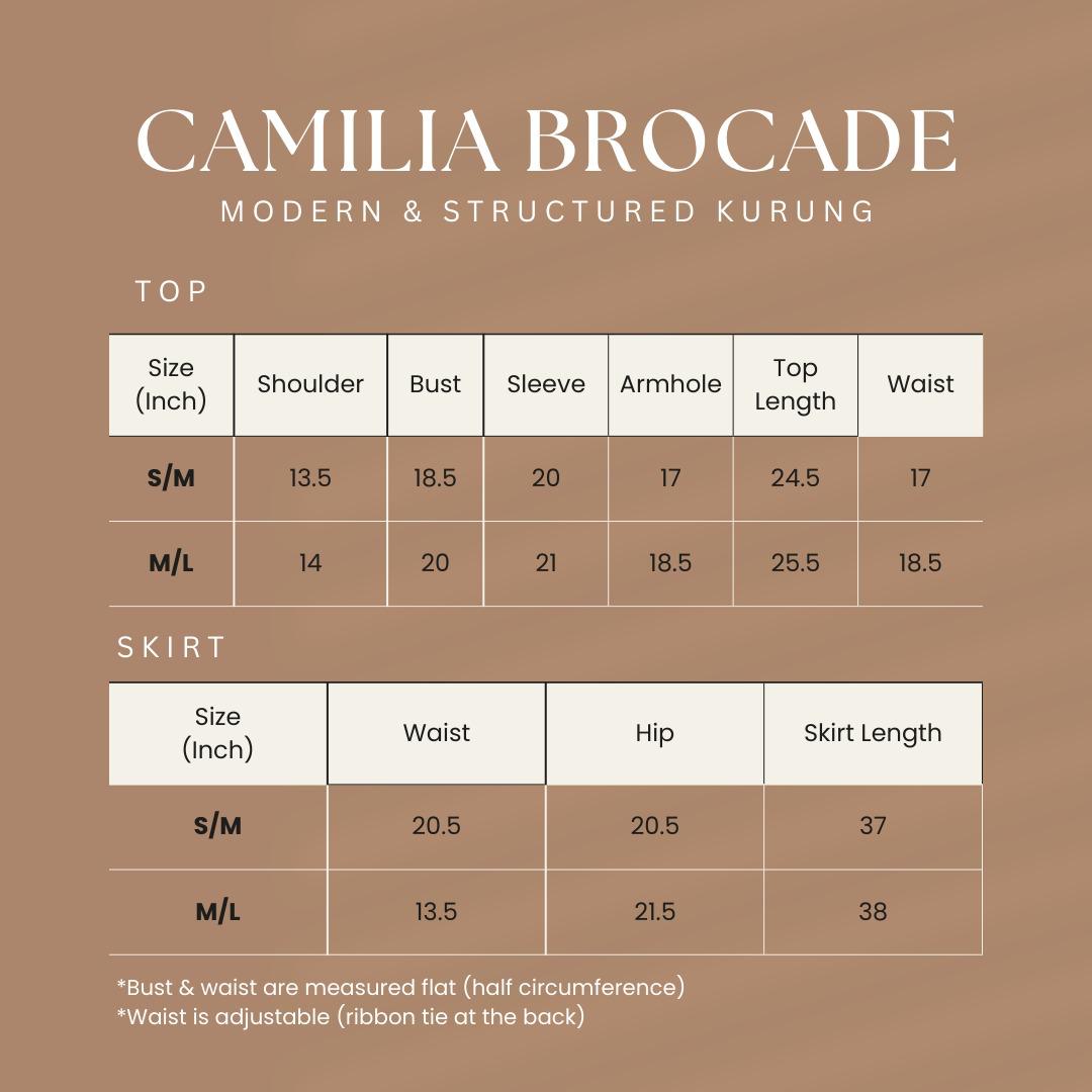 Camilia Brocade in Gold