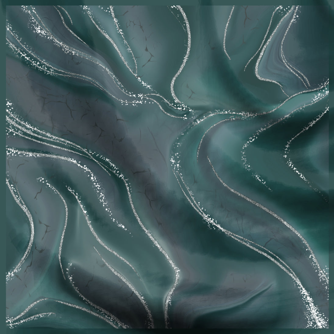 Silver Emerald (square)