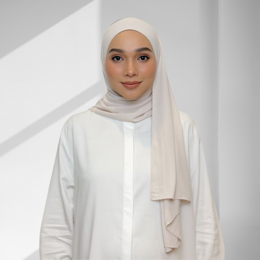 Ivory Cream - Classic Chiffon (Shawl)